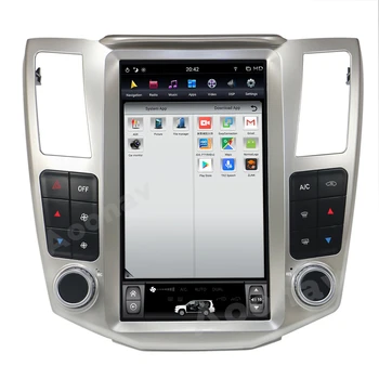  12,4 См Tesla Стил Android 9,0 PX6 Автомобилен Мултимедиен Плеър За Lexus RX RX300 RX330 RX350 RX400H 2004-2007 GPS Navi Стерео Радио